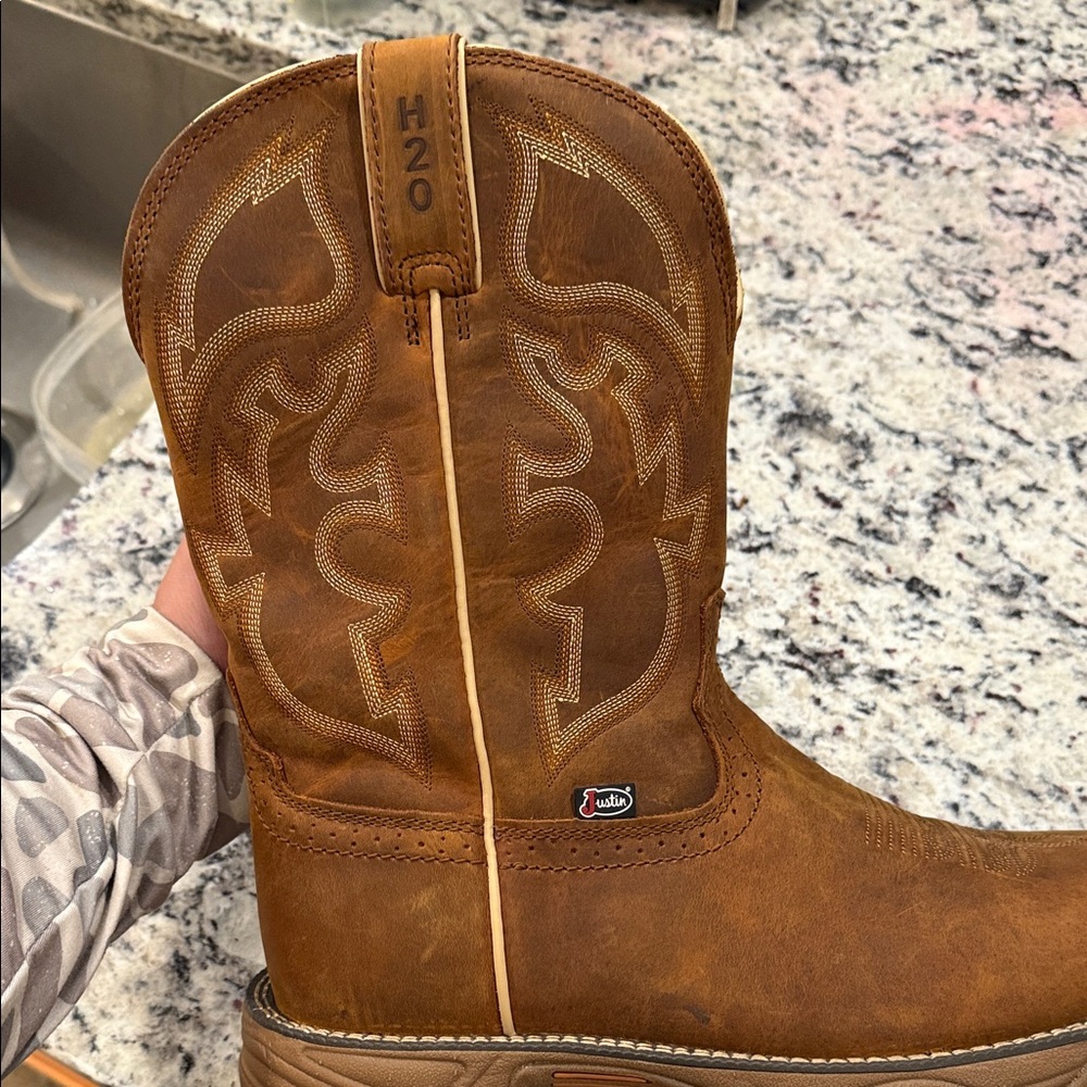Justin Boots Men's Brown Western Boots - Picture 4 of 4